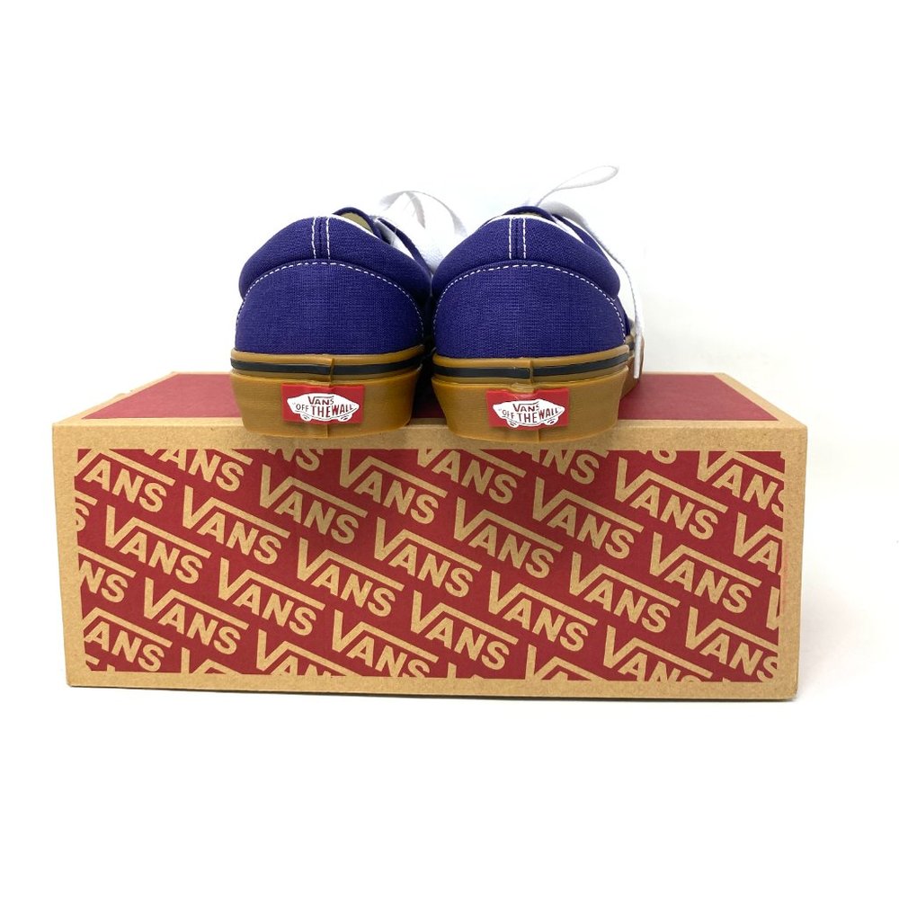 💖MEGA SALE💖Vans Era Low  Skate Casual Blue Brown  Women's  Canvas VN0A54F19LZ - Picture 6 of 11